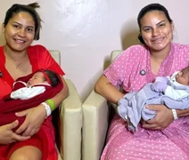 Irmãs dão à luz quase ao mesmo tempo e emocionam família em hospital de AL