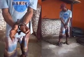 Médico acorrenta homem negro e afirma: “Vai ficar na senzala”