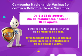 Polio e sarampo: vacina está disponível nos finais de semana