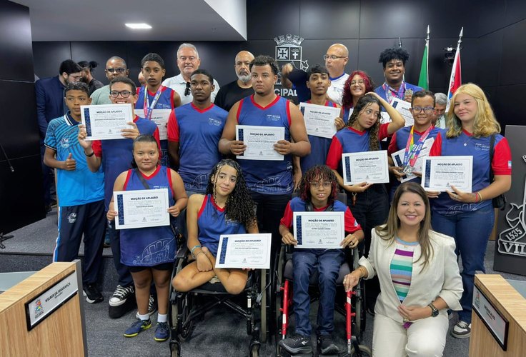 Atletas Paralímpicos de Vila Velha/ES recebem Moção de Aplausos