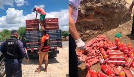 Homens são detidos vendendo tubos de salame fora da validade na Zona da Mata de Alagoas