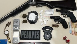 Polícia Militar apreende armas e drogas no interior de Alagoas