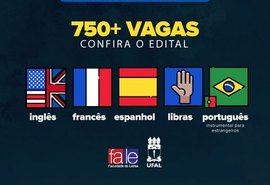 Projeto da UFAL oferece vagas em cursos de línguas