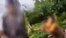 Vídeo: homem flagrado em matagal com menina de 10 anos é preso por estupro