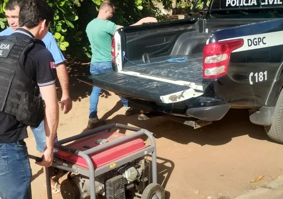 Polícia Civil recupera gerador avaliado em R$ 20 mil em Palmeira dos Índios