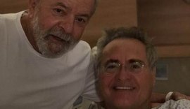 Lula visita Renan Calheiros no hospital