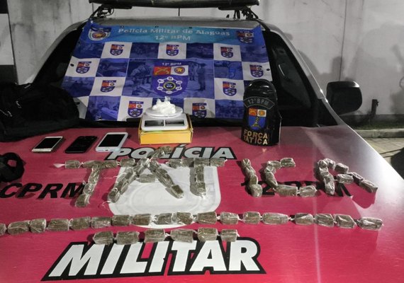 PM prende suspeitos de tráfico durante ações em Maceió e Murici