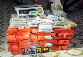 Militares do 3º BPM apreendem 70 quilos de entorpecentes em Arapiraca