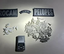Adolescente de 16 anos é apreendido com mais de 100 pinos de cocaína