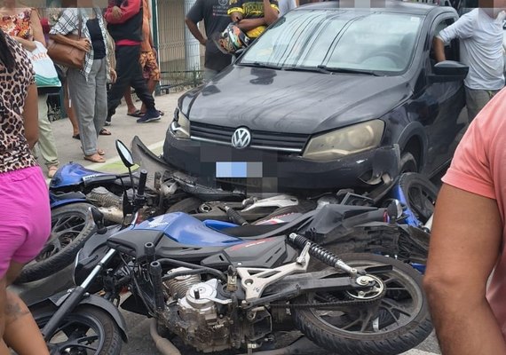 Acidente envolvendo vários veículos deixa feridos em Maceió