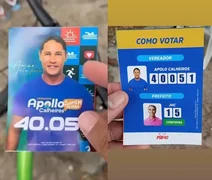 Confuso? Candidato distribui santinho com nome do prefeito e foto do rival