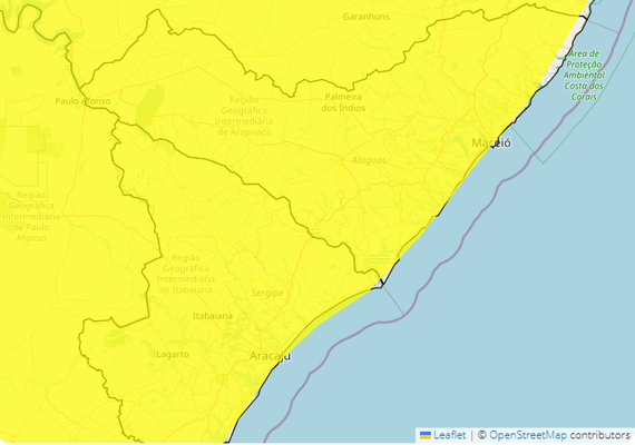 Inmet emite alerta de chuvas intensas em todo estado de Alagoas
