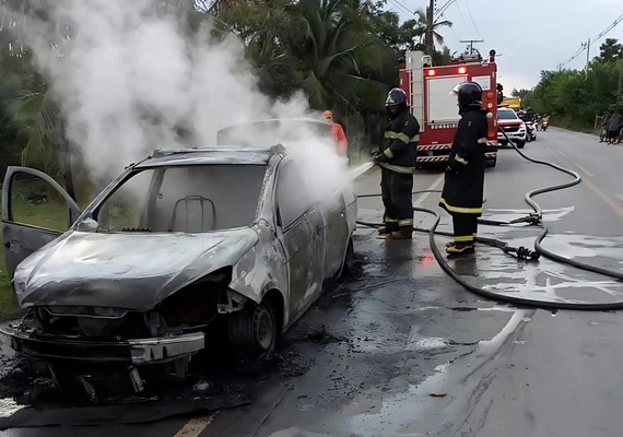 Incêndios em veículos crescem 130% em Alagoas em 2025