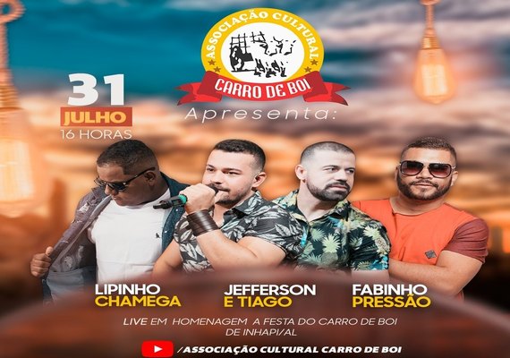 Associação Cultural Carro de Boi realiza neste sábado (31) Live em homenagem à festa