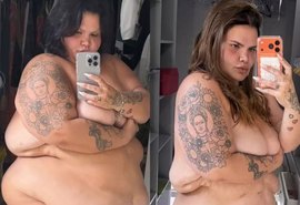 Thais Carla fica nua e mostra transformação após perder 85 kg