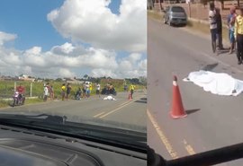 Motociclista morre após ser atingido por carro ao cruzar a AL-110, em São Sebastião