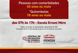 Prefeitura de Penedo vacina novas faixas etárias contra a Covid-19