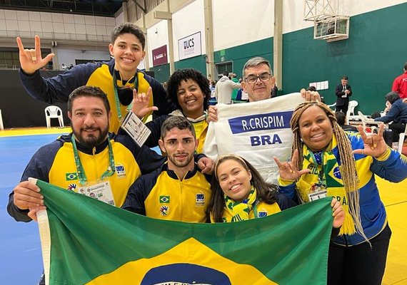 Rômulo Crispim conquista primeira medalha do Brasil na Surdolimpíada