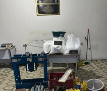 Polícia destrói refinaria de drogas e apreende mais de 51 kg de cocaína em Arapiraca