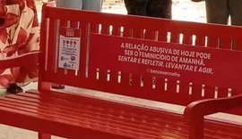 Banco vermelho na UFAL vira símbolo de alerta contra feminicídio