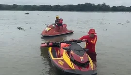 Bombeiros realizam buscas por homem desaparecido no açude Marituba em Penedo