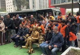 São Paulo inaugura banco gigante em homenagem a Mauricio de Sousa