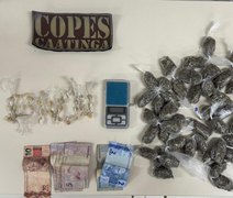 Mulher de 18 anos é presa por tráfico de drogas em Major Izidoro