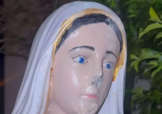 Paróquia denuncia vandalismo contra imagem de Nossa Senhora no Farol