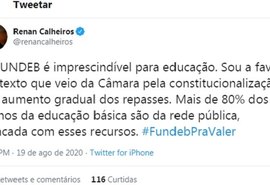 Senador alagoano defende a aprovação do Fundeb permanente