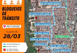 Interdição de via no Mutange altera itinerário de linhas de ônibus