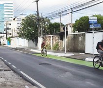 Gruta e Serraria ganham faixa compartilhada para ciclistas e cadeirantes