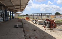 Obras paralisadas no terminal rodoviário do Eustáquio Gomes