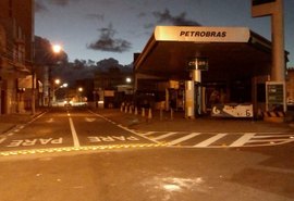 Via no Centro da cidade recebe nova sinalização horizontal