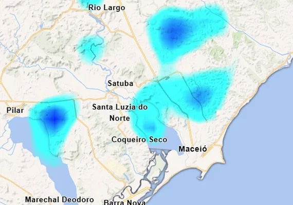 Inmet alerta para chuva forte em seis municípios de Alagoas; veja quais