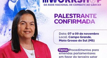 Fátima Canuto vai a Campo Grande/MS palestrar sobre: Emendas Parlamentares em Favor do Terceiro Setor