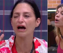 Fran Almeida joga água em Ariela Carasso após discussão em A Fazenda