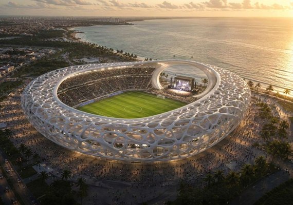 Rodrigo Cunha anuncia projeto de arena para mais de 30 mil pessoas em Maceió