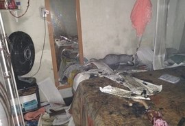 Fogo destrói quartos de residência em Olho d´Água das Flores