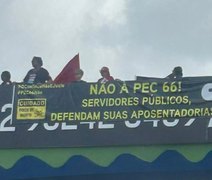 PEC 66: servidores públicos protestam em Maceió contra reforma da previdência