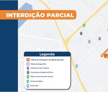 Ruas do Antares serão parcialmente interditadas para obras de drenagem a partir desta quinta-feira (14)