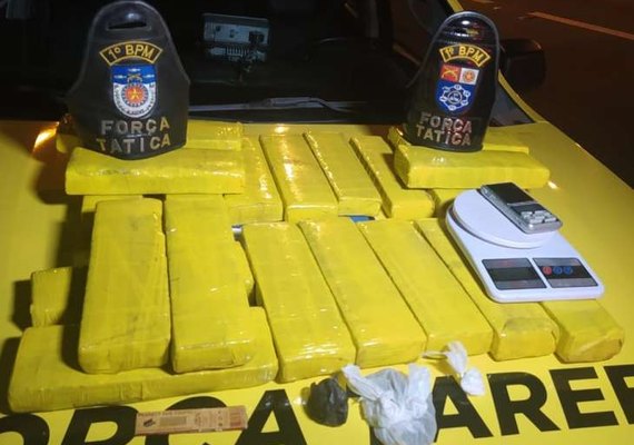 Alta temporada do tráfico: PM apreende mais de 100kg de maconha em 15 dias