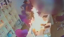 Mulher ateia fogo em loja após briga por ex-companheiro