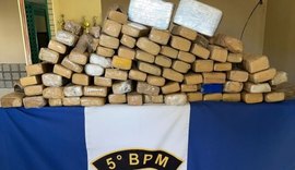 Polícia Militar apreende quase 60kg de entorpecentes no Benedito Bentes com jovem de 19 anos