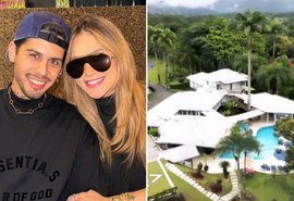 Virgínia e Zé Felipe mostram mansão com heliponto e área para show