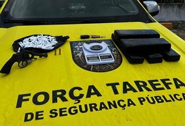 Cerca de 4,5kg de maconha e arma de fogo são apreendidos durante abordagem policial em São Sebastião