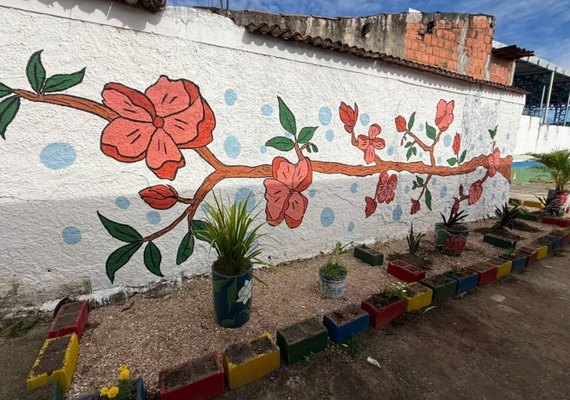 Ponto de descarte irregular é revitalizado com apoio de alunos na Chã da Jaqueira