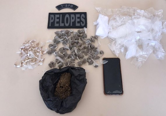 Dois suspeitos de tráfico de drogas são presos no Sertão de Alagoas