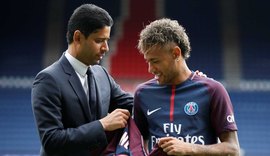 Dono do PSG diz ter 2000% de certeza que Neymar fica