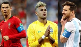 Neymar, Messi e Cristiano Ronaldo: só um deles pode chegar à final