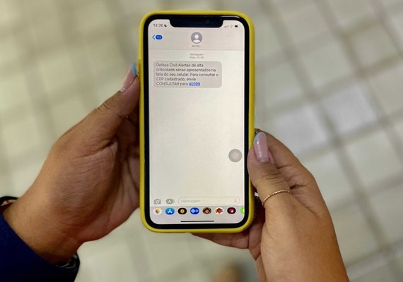 Defesa Civil reforça importância do cadastro em sistema de alertas por SMS